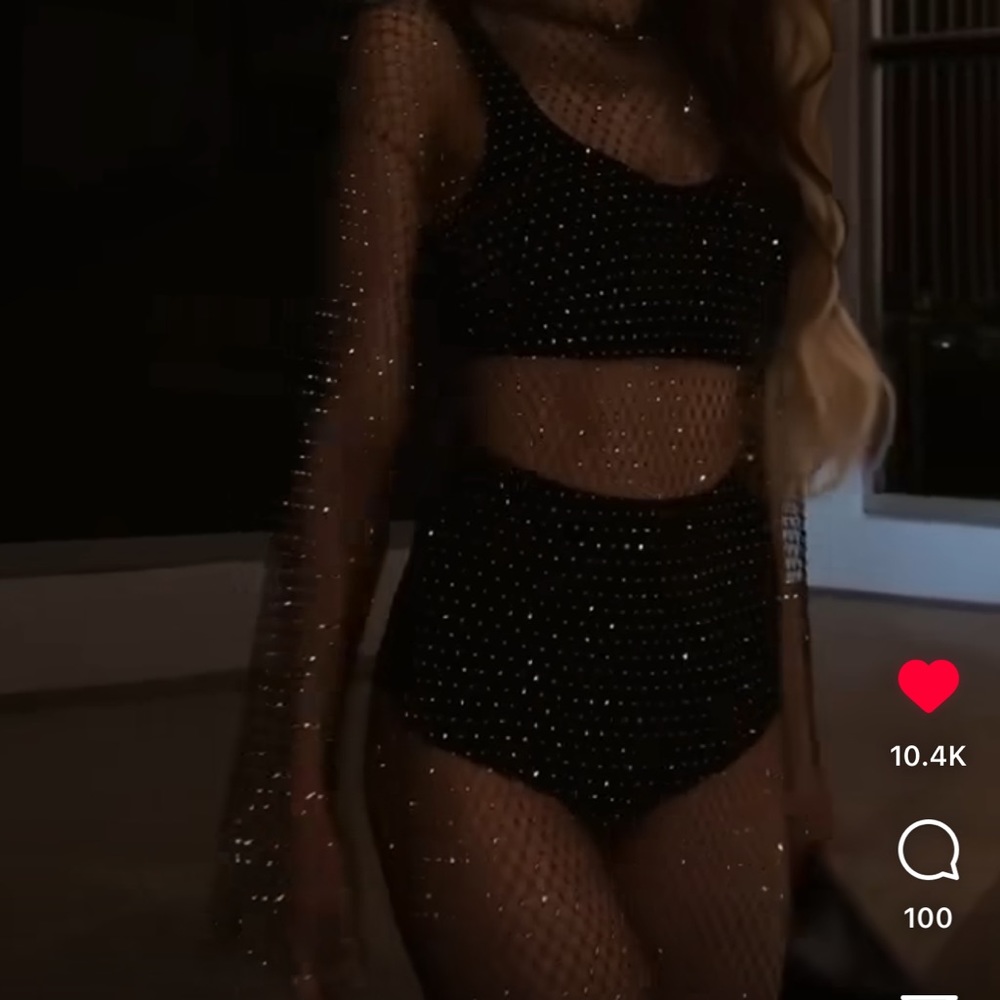 Bedazzled bikini cover up 👙